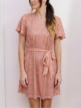 LC Pink Sequin Dress